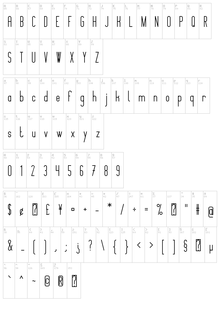 Montepetrum font map